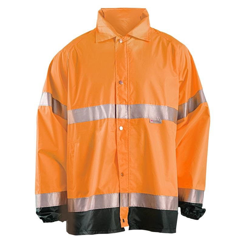 Premium 34" Breathable Rain Jacket in Orange